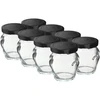 Burk TO 106 ml Amfora med svart lock fi 53 - 8 st. ['burkset', ' burkar för sylt', ' burk för konserver', ' burk för inläggningar', ' burkar med lock', ' burkar fi 53', ' burkar med färgglada lock', ' burkar för konservering', ' burkar för inläggningar', ' burkar för kött', ' burkset', ' burkar för pastörisering', ' kött i burk', ' amforaburk']
