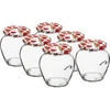 Burk TO Amfora 580 ml med färgglatt lock fi82/6-6st. - 8 