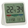 Elektronisk rumstermometer, vit ['elektronisk termometer', ' termometer med klocka och datum', ' termometer med fuktighetsmätare', ' mätning av luftfuktighet inomhus', ' komfortmätare', ' termometer med komfortindikator', ' multifunktionell termometer', ' termometer för inomhusbruk', ' inomhustermometer', ' trådlös termometer', ' elektronisk väggtermometer', ' väderstation', ' väderstation']