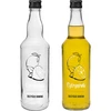 Flaska 500 ml med skruvkork, tryck "Cytrynówka", 1 st. ['flaska för likör', ' vattenflaska', ' flaska med tryck', ' glasflaska', ' flaska för likör', ' citronlikör', ' recept på citronlikör', ' hemmagjord citronlikör', ' flaska för sprit', ' dekorativ flaska', ' vodkaflaskor', ' flaskor för hembränt', ' glasflaska 500 ml', ' bröllopsflaskor']