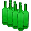 Flaska för vin 0,75 L grön - förpackning 8 st. - 4 
