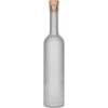 Flaska ”Frostad” 0,5 L med kork, 1 st. ['halvlitersflaska', ' flaska för alkohol', ' flaska med kork', ' frostad flaska', ' satinerad flaska', ' ogenomskinlig flaska', ' flaska för likörer', ' flaska för vodka', ' juice', ' buteljering av drycker', ' elegant flaska för likörer', ' flaska med svampkork', ' flaskor för hemgjorda drycker', ' flaska för alkohol', ' dekorativa flaskor för alkohol', ' stilrena flaskor till bröllop', ' stilren halvlitersflaska', ' superflaska', ' premiumflaska']