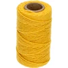 Gult bomullssnöre 2 mm/55 m/100 g ['bomullssnöre', ' bomullssnöre', ' snöre för känsliga växter', ' naturligt snöre', ' ekosnöre', ' snöre för makramé', ' snöre för bindning', ' snöre för hantverk', ' snöre för åtdragning', ' gult snöre', ' gult snöre']