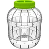Okrossbar, multifunktionell burk, 5 L ['burkar för konserver', ' burk', ' burk för gurkor', ' för likörer', ' burk 5 l', ' burk med certifikat', ' okrossbar burk', ' universell burk', ' multifunktionell burk', ' burk för konserver', ' plastburk', ' PET-burk']