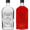 Platt glasflaska 500 ml med skruvkork, tryck ”Nalewka domowa”, 1 st. - 9 