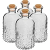 Set med flaskor med korkar, 240 ml - 4 st. ['set med flaskor', ' glas mini flaskor', ' flaska 240 ml', ' liten flaska', ' flaskor', ' små glasflaskor', ' små glasflaskor', ' flaska för alkohol', ' mini flaskor', ' glasflaska med kork', ' flaska för prover', ' miniatyrflaska', ' glasflaskor med kork', ' flaskor för gäster']