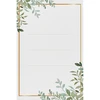 Självhäftande etiketter 60 x 90 mm för flaskor, burkar, presenter med blommönster - 20 st. - 13 
