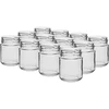 Twist-off burk 212 ml, fi 66 - 12 st. ['glasburk 200 ml', ' burk 212 ml', ' glasburkar', ' små burkar', ' burkar med lock', ' glasburkar', ' burkar för konserver', ' burkar för sylt', ' burklock frukt', ' burk för kryddor', ' burk för konserver']
