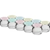 Twist-off burk 30 ml med färgat lock fi 43 - 10 st. ['burkar', ' små burkar', ' liten burk', ' glasburk', ' glasburkar', ' burk med lock', ' burkar för konservering', ' burk för inläggningar', ' burkar för inläggningar', ' burkar för kryddor', ' burk för sylt', ' burk för marmelad', ' burk för honung', ' liten burk för honung']