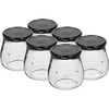 Twist-off burk 500ml "Omvänd Amfora" med svart lock fi 82/6, 6 st. - 13 