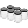 Twist-off burk, tjockis 580ml med svart lock fi 82/6, 6 st. ['burkar', ' burk', ' burkuppsättning', ' behållare', ' glasbehållare', ' förvaringsburkar', ' köksburkar', ' glasburkar', ' burkar med metallock', ' matförvaringsburkar', ' konserveringsburkar', ' burkar för örter', ' burkar för kaffe', ' burkar för te', ' diskmaskinssäkra burkar', ' glasburk', ' burk med lock', ' burkuppsättning', ' burkar för sylt', ' tjockisburk', ' tjockis']