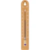 Universell termometer (-30 till +50°C), 17 cm, ljusbrun ['termometer', ' universell termometer', ' termometer av plast', ' termometer med tydlig skala', ' termometer med dubbel skala i °C och °F', ' termometer för rum med hög luftfuktighet', ' utomhustermometer till -30°C', ' fukttålig termometer', ' brun termometer', ' robust termometer']