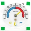 Universell termometer med hygrometer transparent, självhäftande (-50°C till +50°C) ['universell termometer', ' utomhustermometer', ' fönstertemperatur', ' balkongtermometer', ' utomhustermometer', ' termometer', ' termometer med tydlig skala', ' termometer av plast', ' termometer för fönster', ' självhäftande termometer', ' termometer med hygrometer']