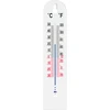 Universell vit termometer (-30°C till +50°C) 20cm ['fönstertermometer', ' utomhustermometer', ' inomhustermometer', ' rumstermometer', ' vilken temperatur']