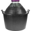 Vinkaraff 34 L med bred hals i plastkorg - 2 