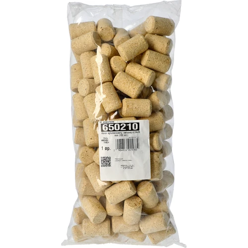 Agglomererad kork, cylindrisk d.24x38 mm (100 st.) - 2