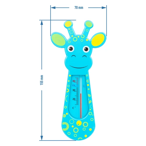 Badtermometer plast (+15°C till +45°C) 16cm mix - 7