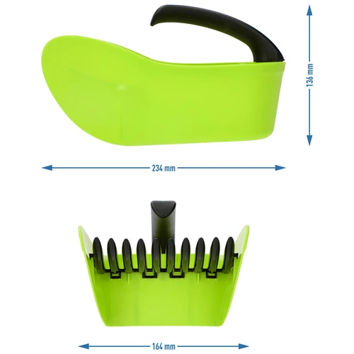 Bärplockare för små frukter, grön, av plast - 9
