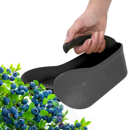 Bärplockare för små frukter i plast, svart - 6