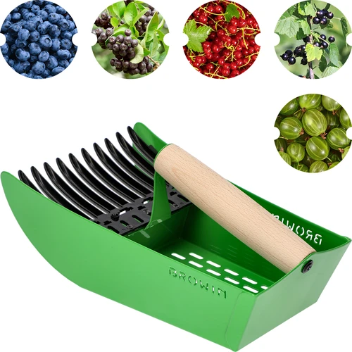 Bärplockare för små frukter, metall grön - 2