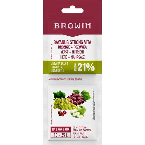Bayanus-jäst + näring - Universell - 21%, 17 g