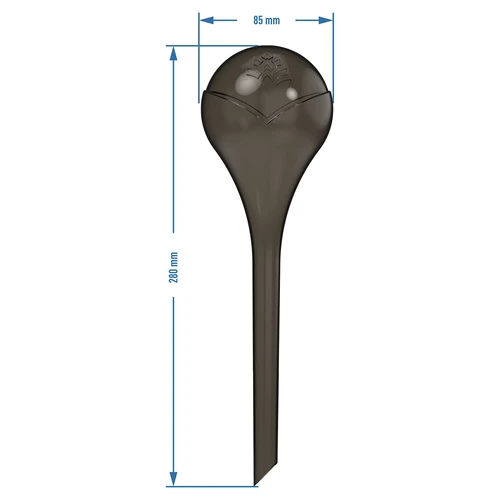 Bevattningskulor för växter, svarta transparenta, 400 ml, 2 st. - 5