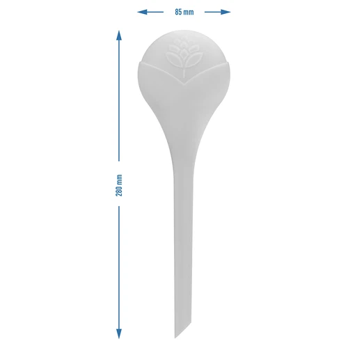 Bevattningskulor för växter, vita halvgenomskinliga, 400 ml, 4 st. - 5