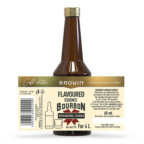 Bourbonessens med smak 40 ml - 5
