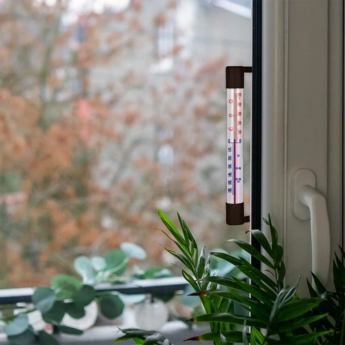 Brun utetermometer (-50°C till +50°C) 18cm - 7