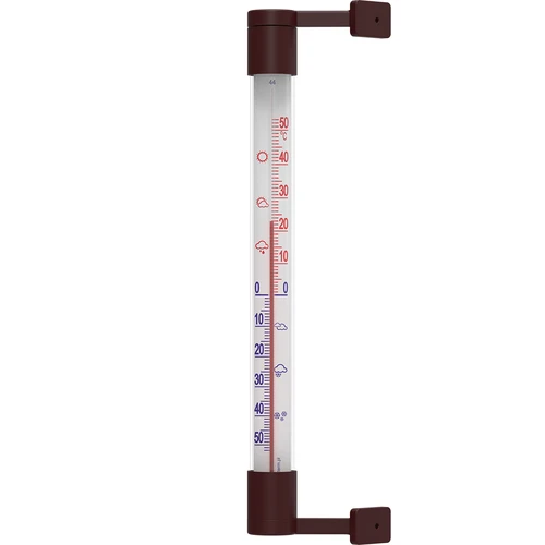 Brun utomhustermometer (-50°C till +50°C) 22cm