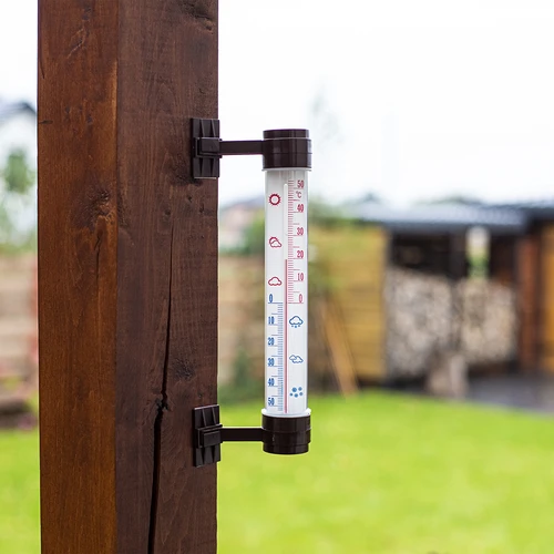 Brun utomhustermometer (-50°C till +50°C) 27cm - 2