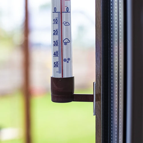 Brun utomhustermometer (-60°C till +50°C) 23cm - 4