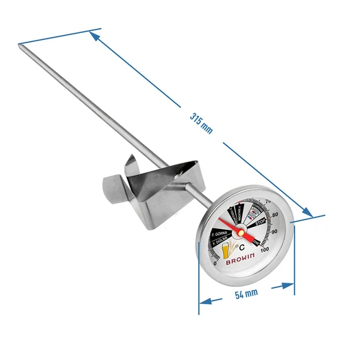 Bryggeritermometer (0°C till +100°C) 31,5 cm - 3