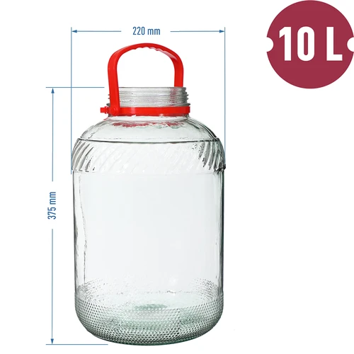 Burk 10 L med plastlock - 6