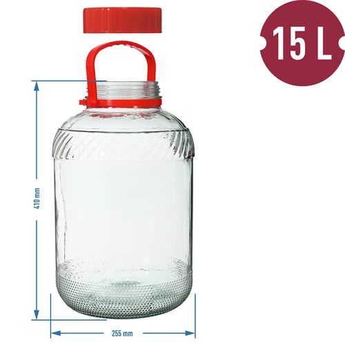 Burk 15 L med plastlock - 6