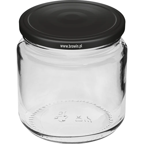 Burk 212ml fi66/4 med svart lock 6 st. - 2