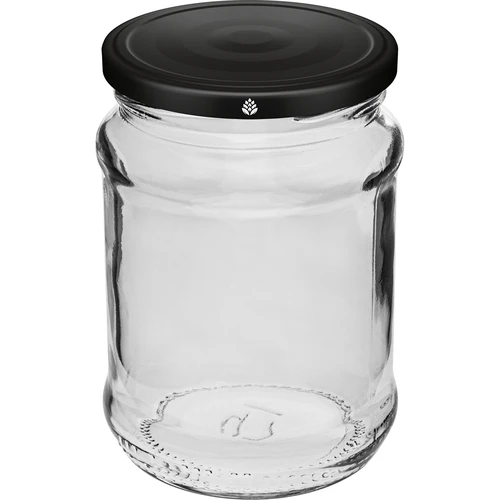 Burk 250 ml fi 66/4 svart lock - 6 st. - 2