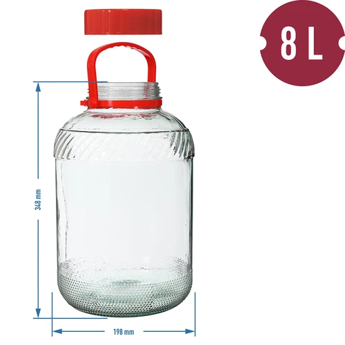 Burk 8 L med plastlock - 6