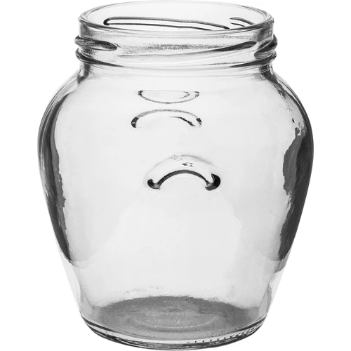Burk Amfora 580 ml (fi 82) med vinrött lock 6 st - 4