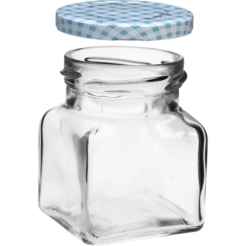 Burk TO 120 ml Fyrkantig fi 53 lock - 6 st. - 3
