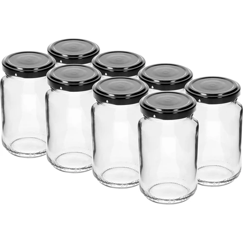 Burk TO 190ml med färgglatt lock fi 53 - 8 st. - 3