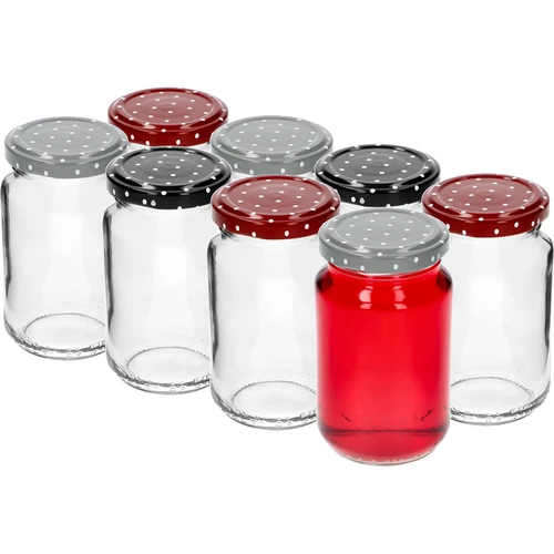 Burk TO 190ml med färgglatt lock fi 53 - 8 st. - 4