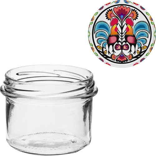 Burk TO 235 ml med färgglatt lock fi82 - 6 st. - 6