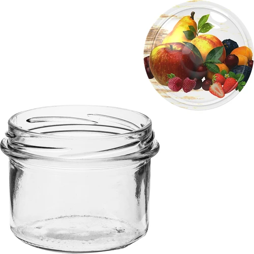 Burk TO 235 ml med färgglatt lock fi82 - 6 st. - 7