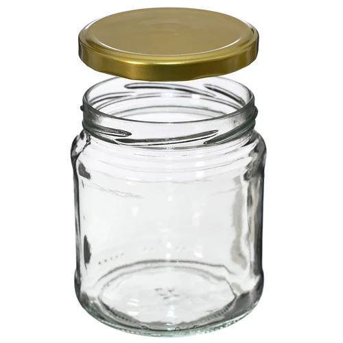 Burk TO 500 ml med guldlock fi82/6 - 6 st. - 2