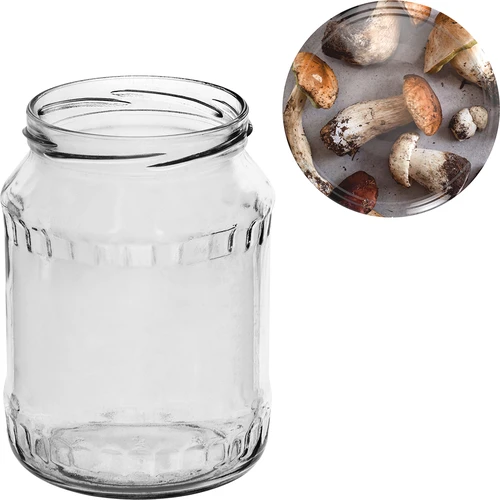 Burk TO 720 ml med färgat lock fi 82/6 - 6 st. - 10