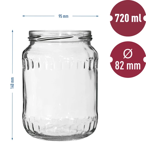 Burk TO 720ml fi 82/6 - 6st. - 4