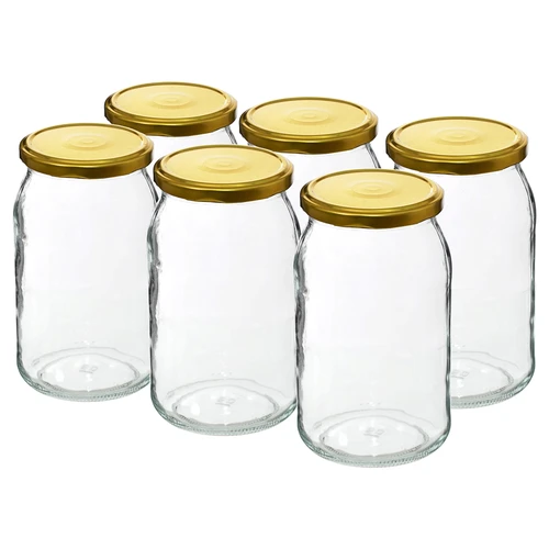 Burk TO 900 ml med guldlock fi 82/6 - 6 st. - 2