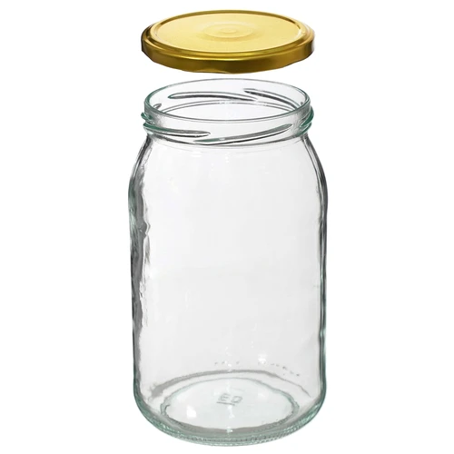 Burk TO 900 ml med guldlock fi 82/6 - 6 st. - 5