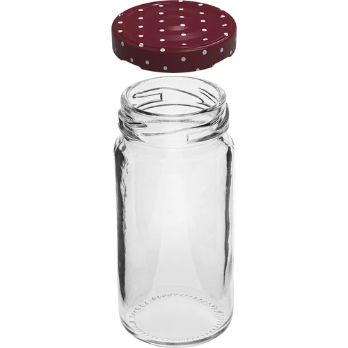 Burk TO 90ml med färgglatt lock fi43 - 6st. - 4